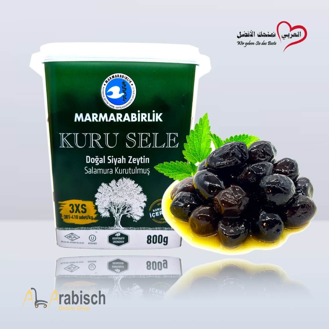 Marmarabirlik Schwarz Oliven 800g